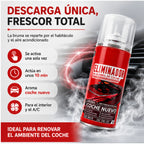 Spray eliminador de olores profesional para automóviles
