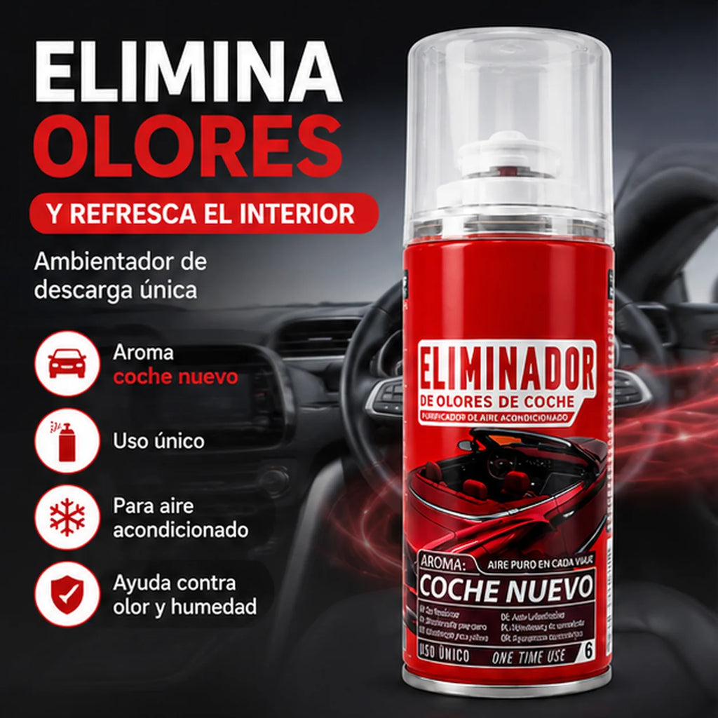 Spray eliminador de olores profesional para automóviles