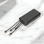Power bank de 20000mAh con cables integrados