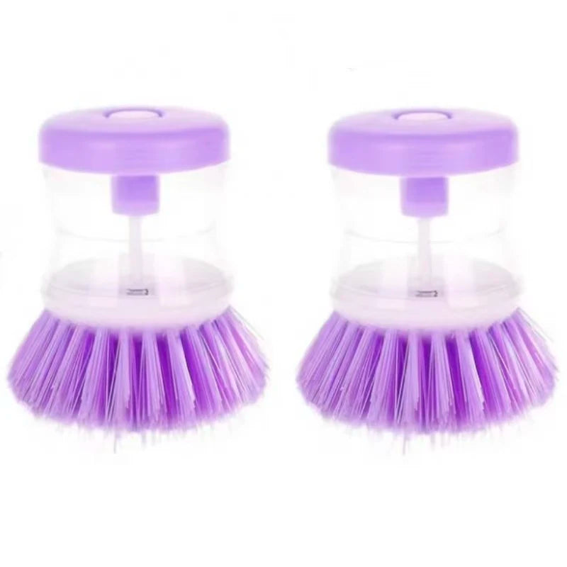 Cepillo para platos con dispensador automático de jabón
