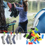 Clips duraderos para organizar calcetines en la lavandería