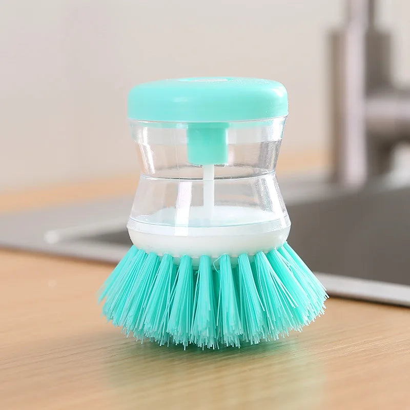 Cepillo para platos con dispensador automático de jabón