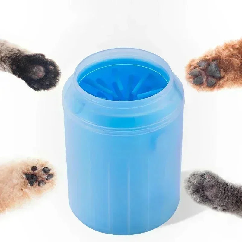 Limpiador de patas de perro de silicona portátil