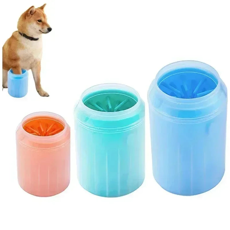 Limpiador de patas de perro de silicona portátil