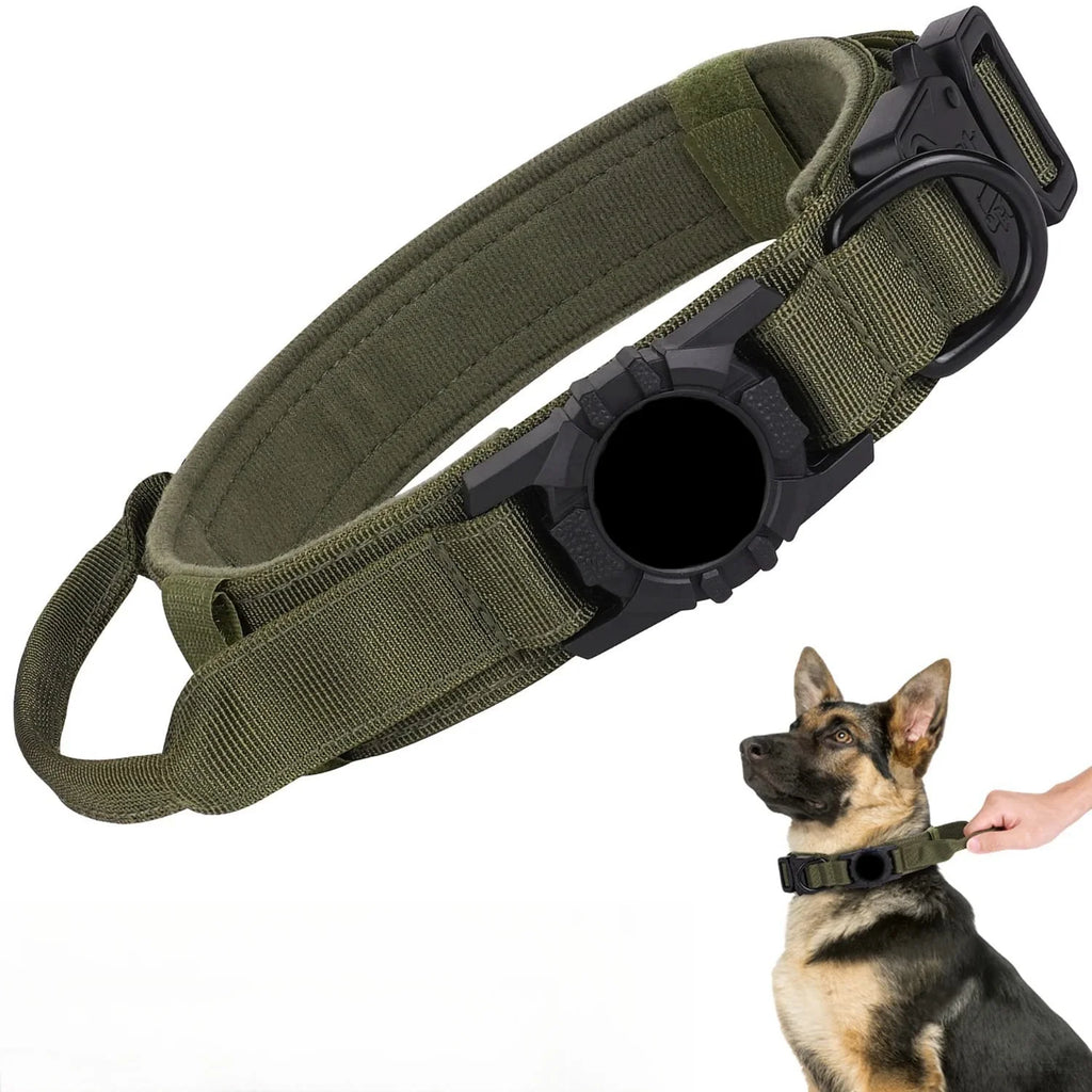 Collar táctico para perro con AirTag