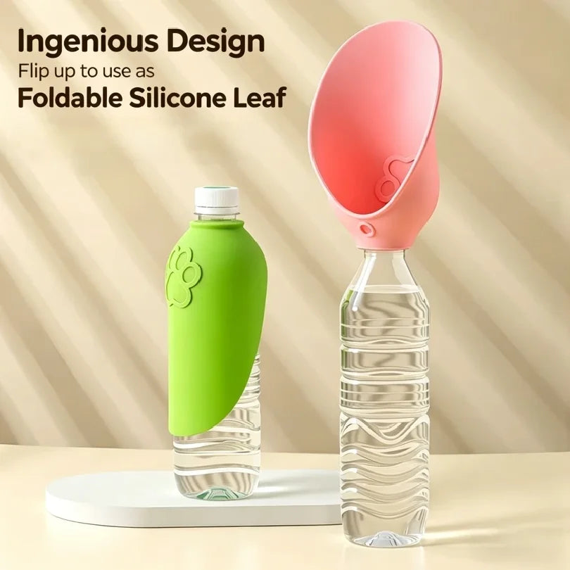 Dispensador de agua portátil y plegable para mascotas